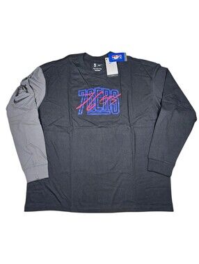 Nike Philadelphia 76ers NBA Courtside Versus Flight MAX90 L/S Loose Fit Shirt XL